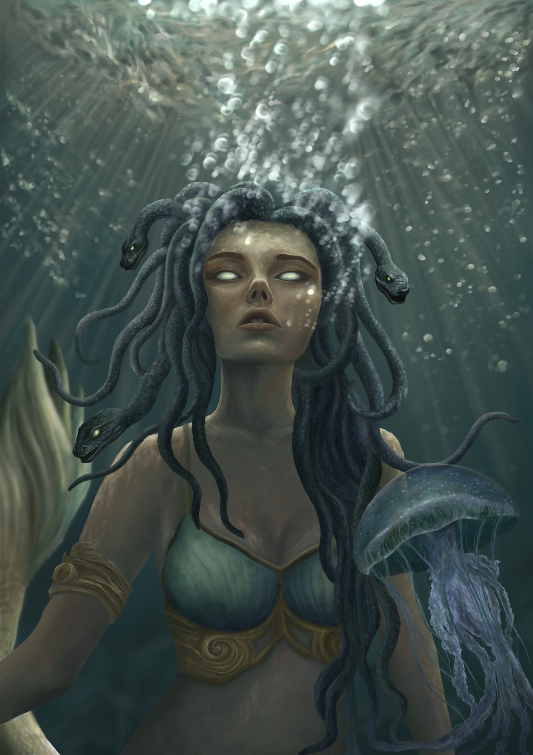 Celle qui a été punie, transformée en Monstre, "Méduse"