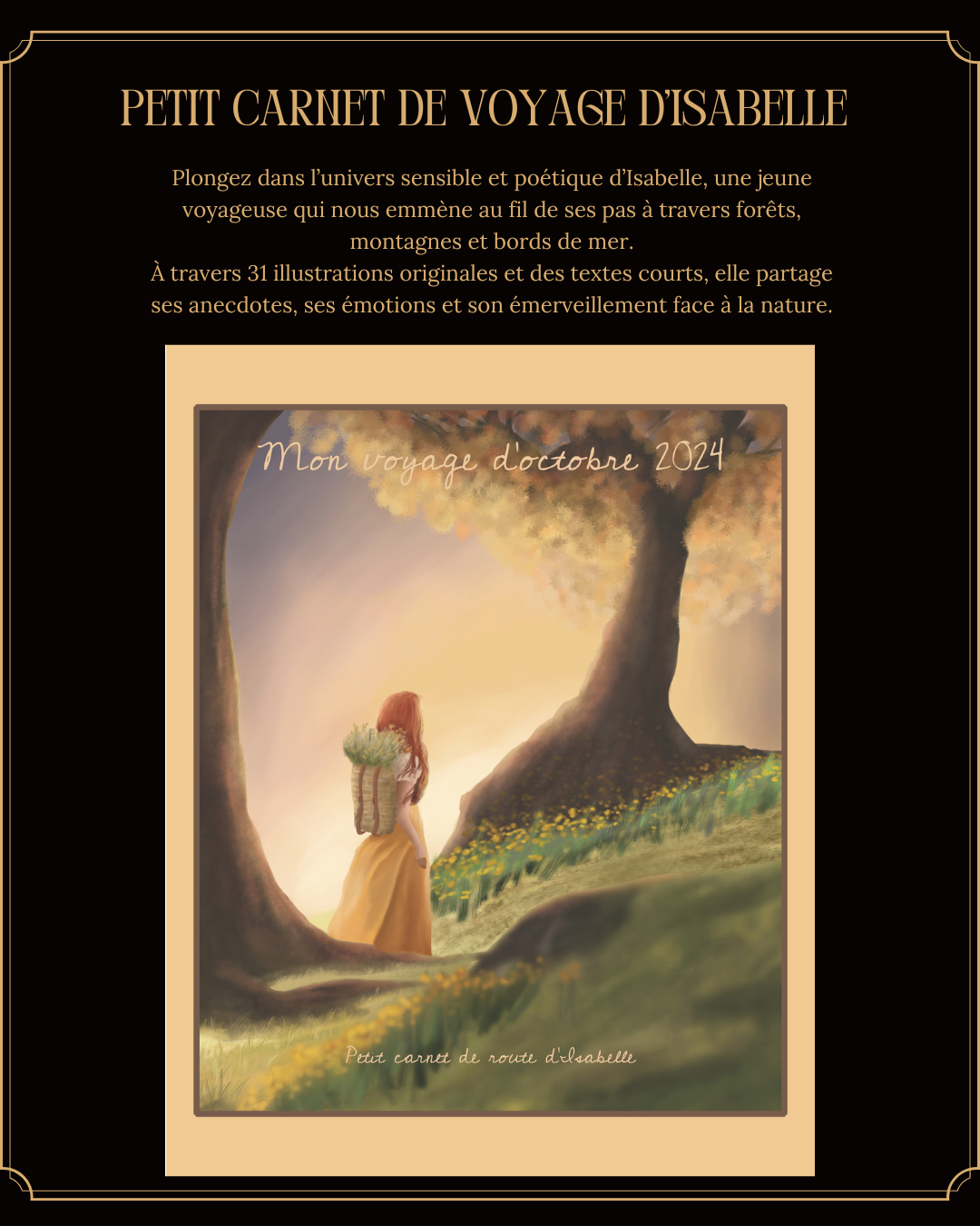 Petit carnet de voyage d&rsquo;Isabelle – recueil Inktober 2024