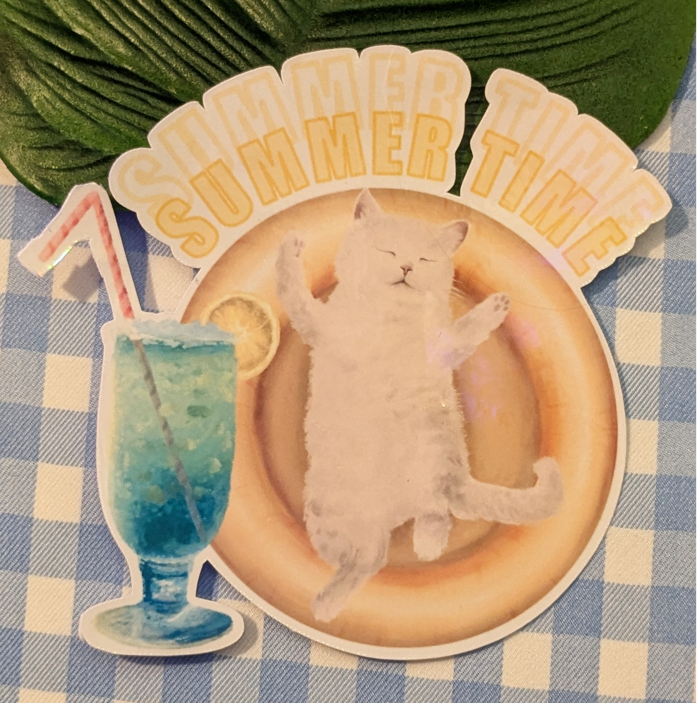 Sticker Cat Summer