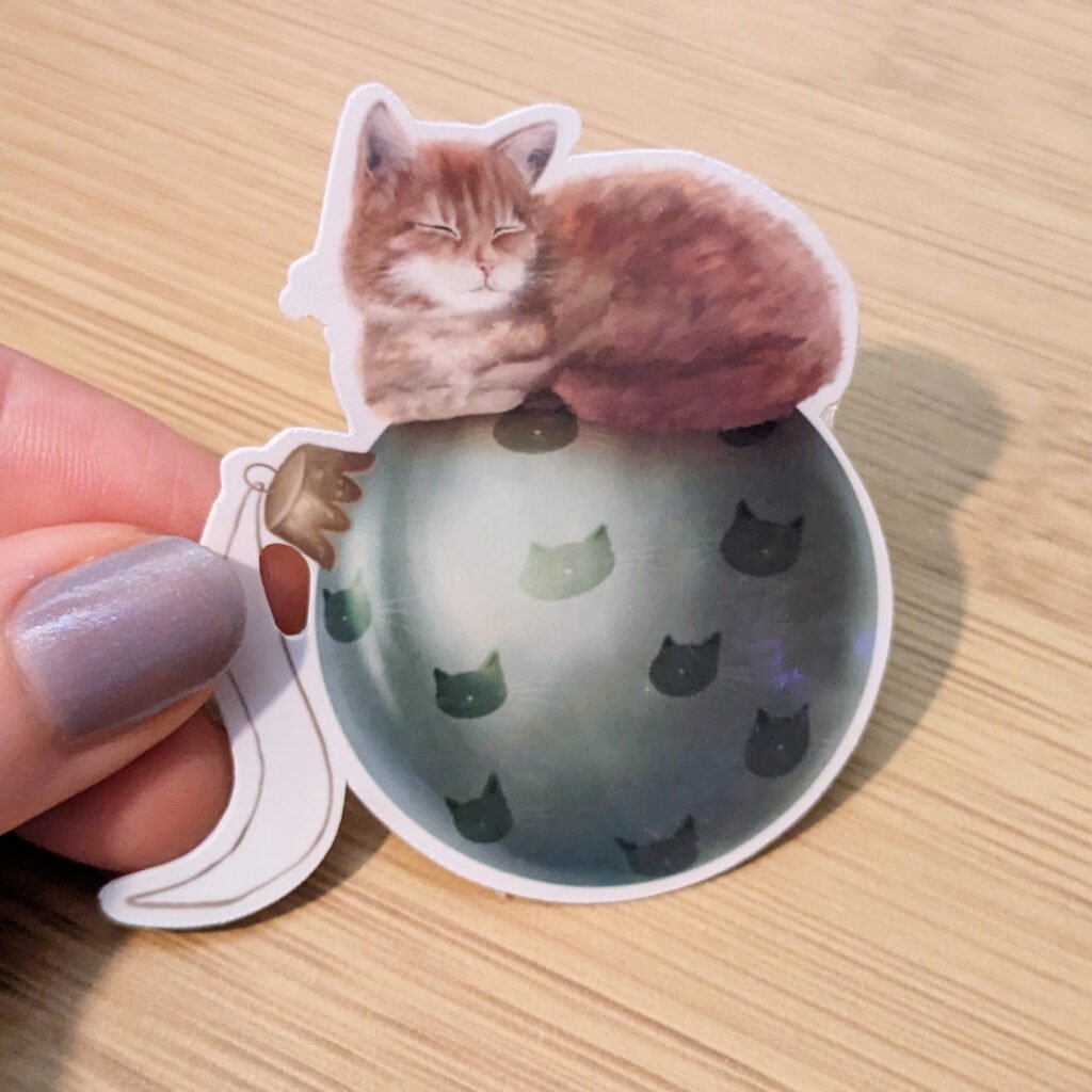 Sticker Catmas Ball