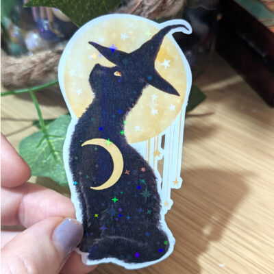 Sticker Cat Moon