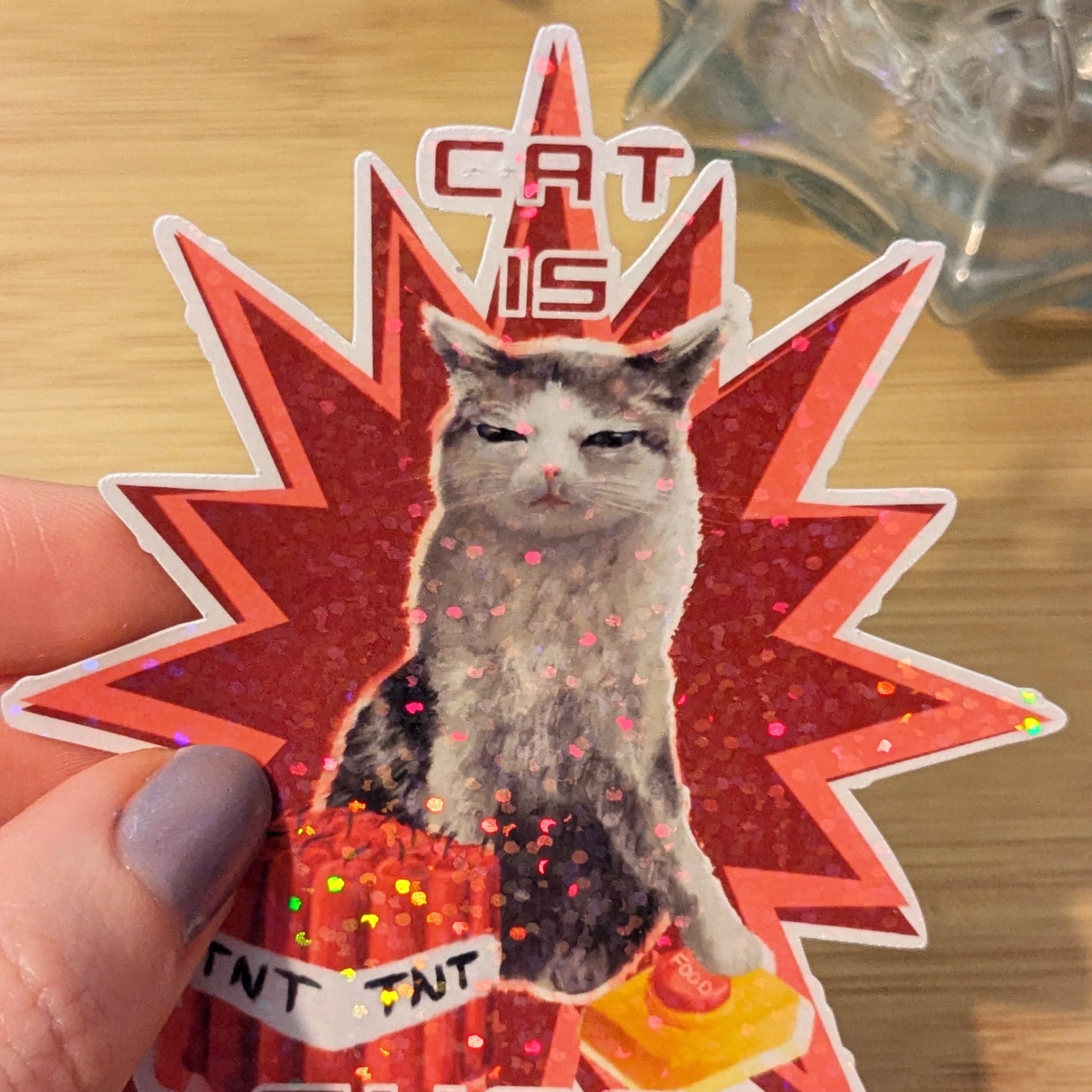 Sticker Cat is Chaos (version bombe)