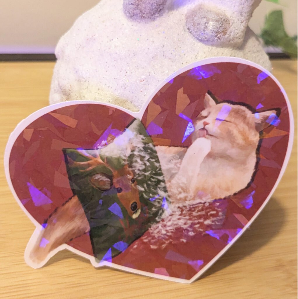 Sticker Cat Love