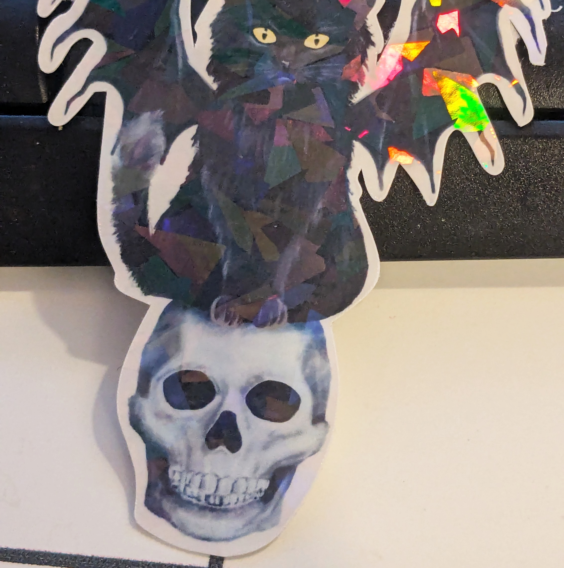 Sticker Skeleton Cat