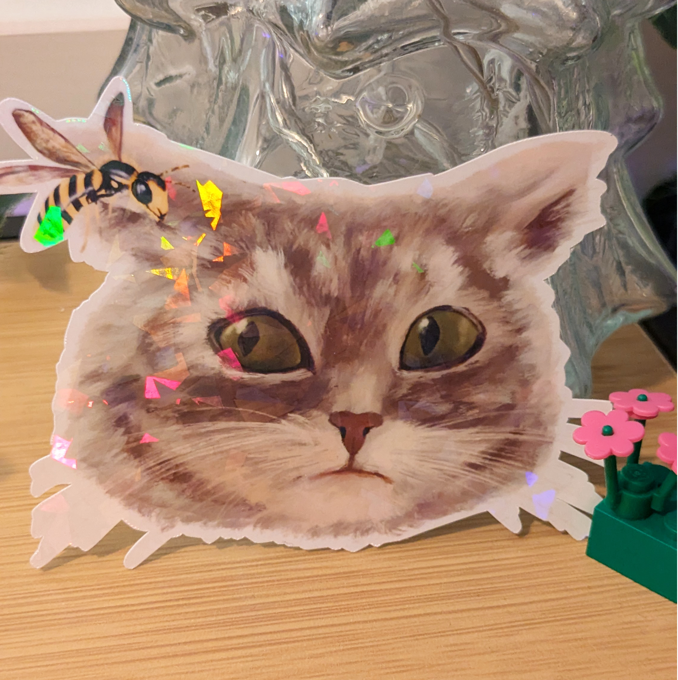 Sticker Cat Wasp