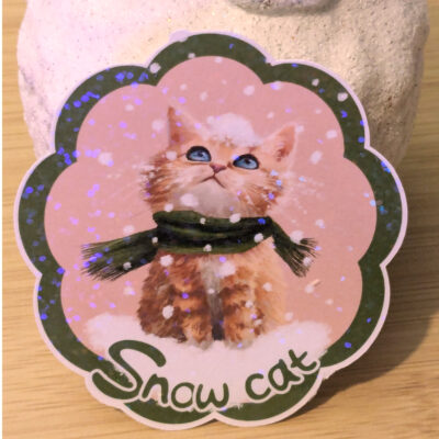 Sticker Snow Cat
